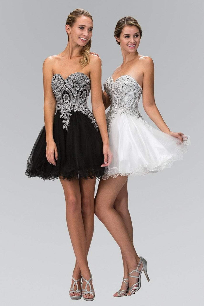 Lace Embellished Sweetheart Dress GS1348