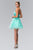 Strapless Ruched Satin Empire Waist Dress GS1350