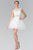 Sleeveless Lace Bodice Short Dress GS1427