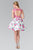 Floral Embroidered Bodice Cocktail Dress GS1445