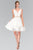 Tiered V Neck Cocktail Dress GS1447