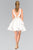 Tiered V Neck Cocktail Dress GS1447