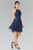 Embroidered Halter Neck A-line Dress GS1465