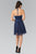Embroidered Halter Neck A-line Dress GS1465