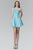 Beaded Asymmetric Neck Chiffon Dress GS2020