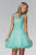 Beaded Illusion Tulle Dress GS2024