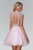 Jeweled Illusion High Neck Tulle Dress GS2044