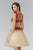 Floral Lace Embellished Sweetheart Dress GS2133