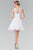 Sleeveless Lace Bodice A-Line Short Dress GS2314