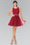 Lace Illusion A-Line Tulle Short Dress GS2375