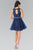 Lace Illusion A-Line Tulle Short Dress GS2375