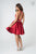Elizabeth K - GS2851 Halter Bodice Strappy Back Dress In Red