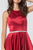 Elizabeth K - GS2851 Halter Bodice Strappy Back Dress In Red