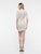 Colors Dress - 2162 Lace High Neck Sheath Dress in White