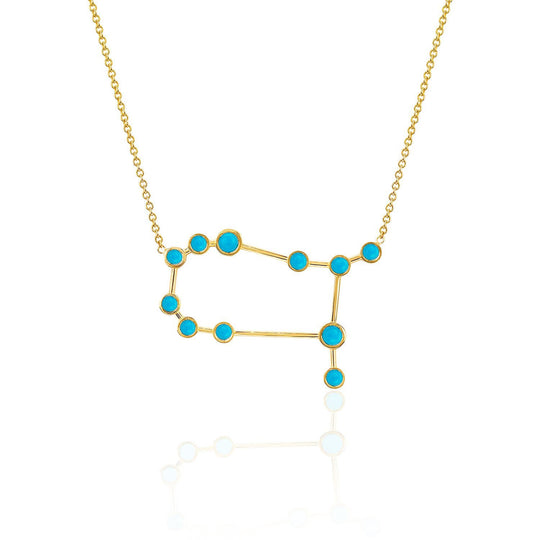 Gemini Turquoise Constellation Necklace