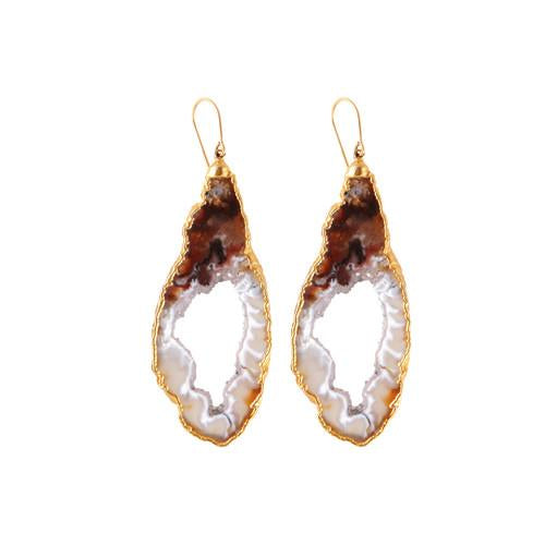 Geode Slice Earrings