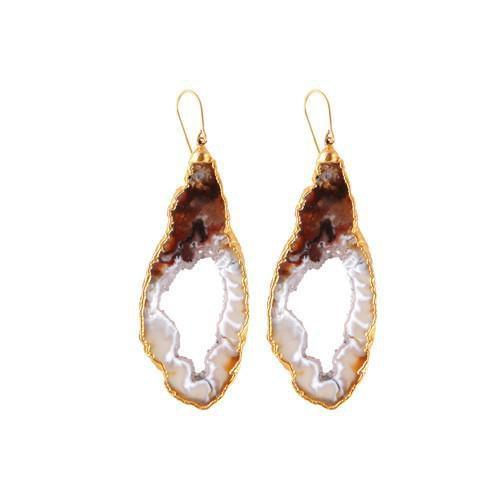 Heather Gardner - Geode Slice Earrings
