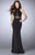 GiGi - Charming High Neck Beaded Jersey Dress 24654 in Red