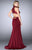 GiGi - Charming High Neck Beaded Jersey Dress 24654 in Red