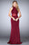 GiGi - Charming High Neck Beaded Jersey Dress 24654 in Red