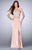 GiGi - Stunning Strapless Sweetheart Beaded Two-piece Jersey Dress 23899 in Pink