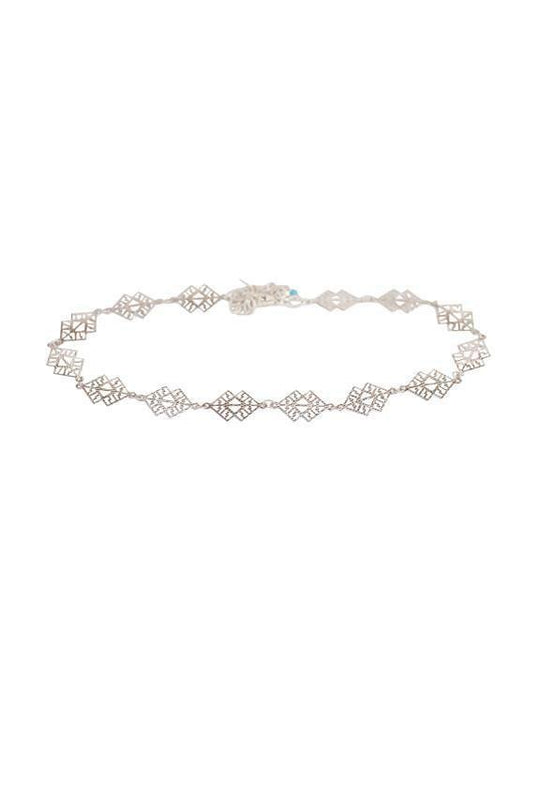 Heather Gardner - Goddess Choker in Silver
