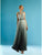 Gatti Nolli Couture - ED-4443 Deep Halter Style Ombre Gown In Blue