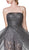 Cinderella Divine - CS021 Strapless Pantsuit with Overskirt In Gray