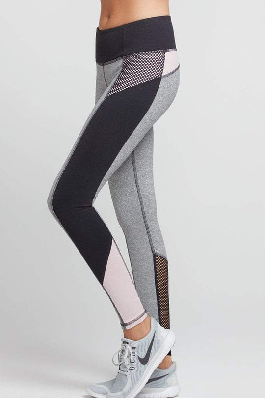 ChiChi Active - Gwen Colorblock Legging - Heather Compression