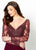 Montage by Mon Cheri - 219973 Bead Embellished Sheath Dress In Red