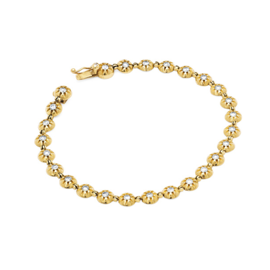 Star Set Diamond Tennis Bracelet