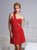 Terani Couture - H1218  One Shoulder Ruched Cocktail Dress In Red
