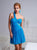 Terani Couture - H1218  One Shoulder Ruched Cocktail Dress In Blue