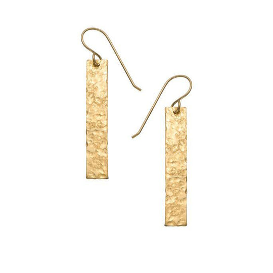Hammered Bar Earrings