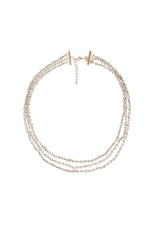 Regal 3 Layer Swarovski Crystal Necklace