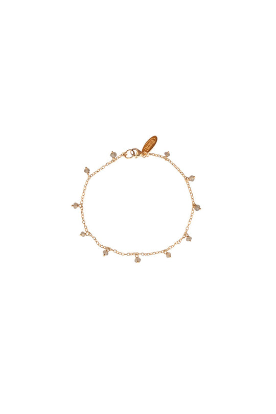 Bridal Dangling Faceted Labradorite Gemstone Bracelet