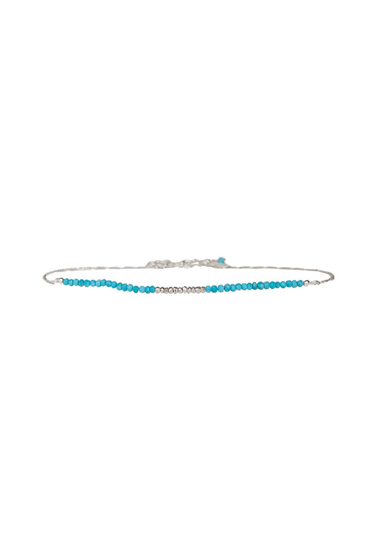 Goddess Gemstone Choker in Turquoise and Silver