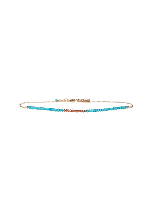 Goddess Gemstone Choker Turquoise and Copper