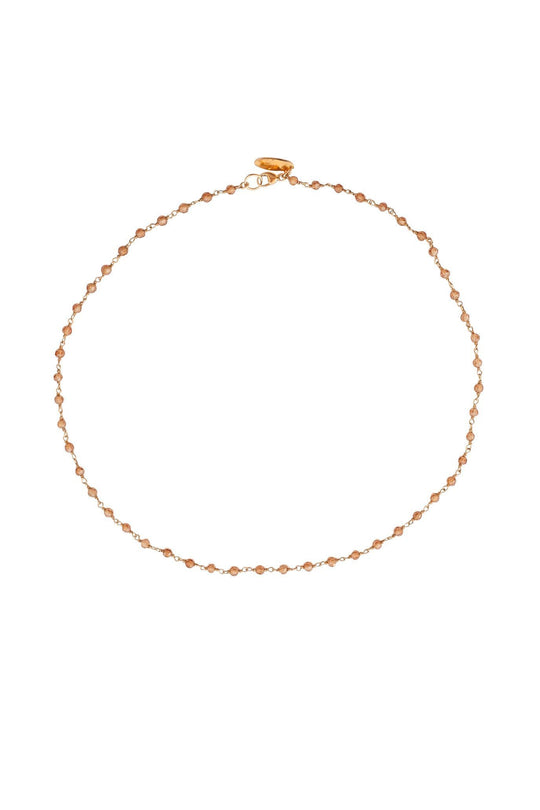 Heather Gardner - Bridal Faceted Rose Swarovski Link Necklace