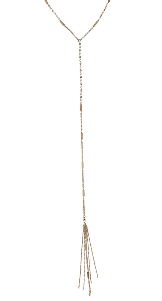Heather Gardner - Desert Sunshine Lariat in Gold or Silver w/ Black Diamond Crystal