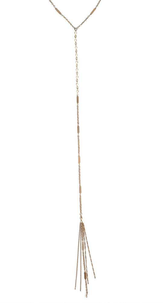 Desert Sunshine Lariat in Gold or Silver w/ White Crystal