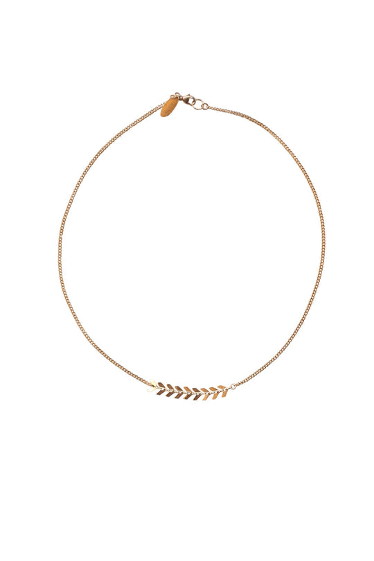 Chevron Necklace in Gold, Silver, Rose Gold, or Mixed Metal