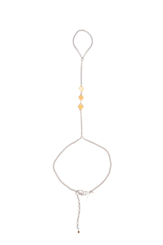Heather Gardner - Mixed Metal Diamond Hand Chain