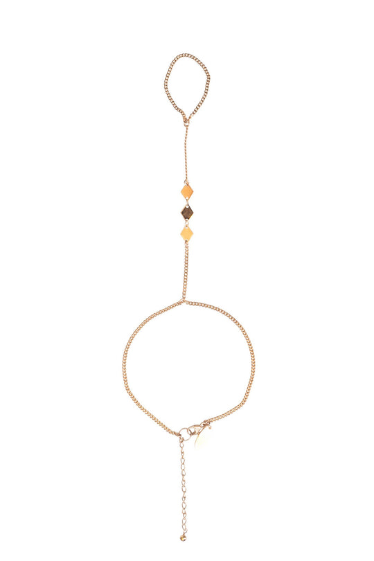 Diamond Hand Chain in Gold, Silver, Rose Gold