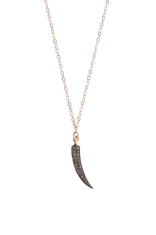 Diamond Horn Necklace
