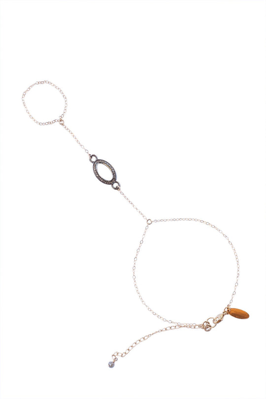Blue Sky Diamond Hand Chain