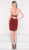 Colors Dress - 1979 Strappy Sweetheart Fitted Cocktail Dress in Red