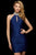 Sherri Hill - 53159 Beaded High Halter Short Dress In Blue