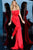 Jovani - 1093 Bow Accent Bodice Strapless Evening Jumpsuit  In Red