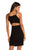 Harper And Lemon 22105 Sleeveless Fitted Halter Cocktail Dress - 1 pc Black in size 0 Available
